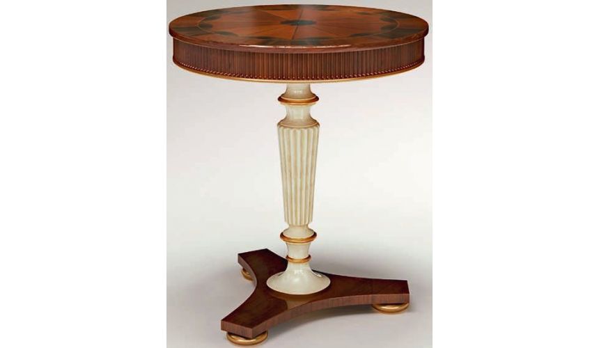 Square & Rectangular Side Tables Round Pedestal Side Table with Tripod Base