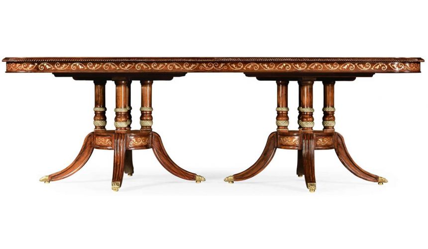 Dining Tables Burr & mother of pearl 94 1/2\\" rectangular dining table