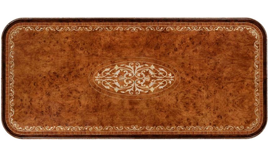 Dining Tables Burr & mother of pearl 94 1/2\\" rectangular dining table