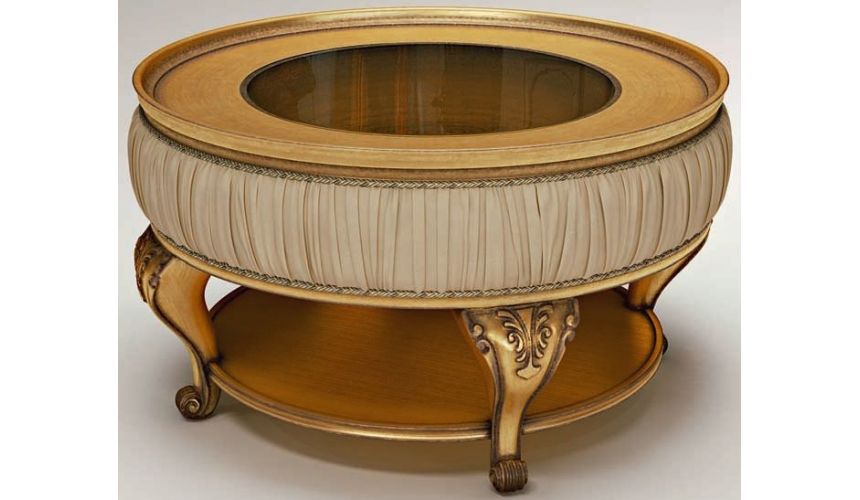 Furniture Masterpieces Round Drum Accent Table