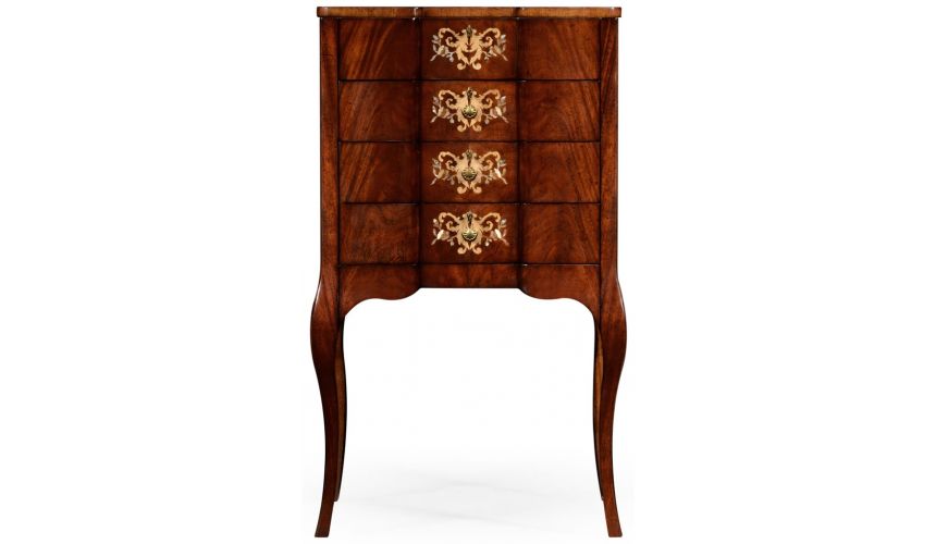 LUXURY BEDROOM FURNITURE Mahogany Jewelry Chest and Vanity