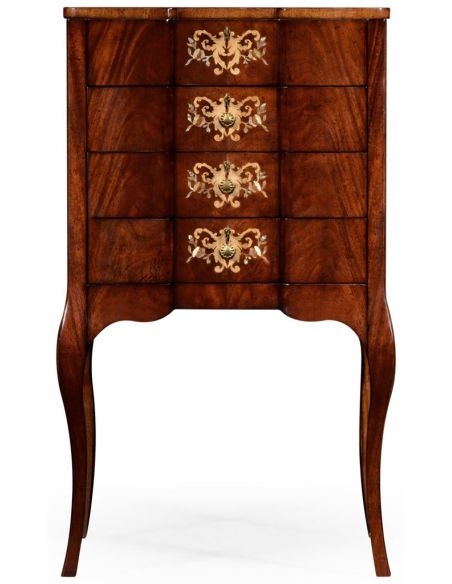 LUXURY BEDROOM FURNITURE Mahogany Jewelry Chest and Vanity
