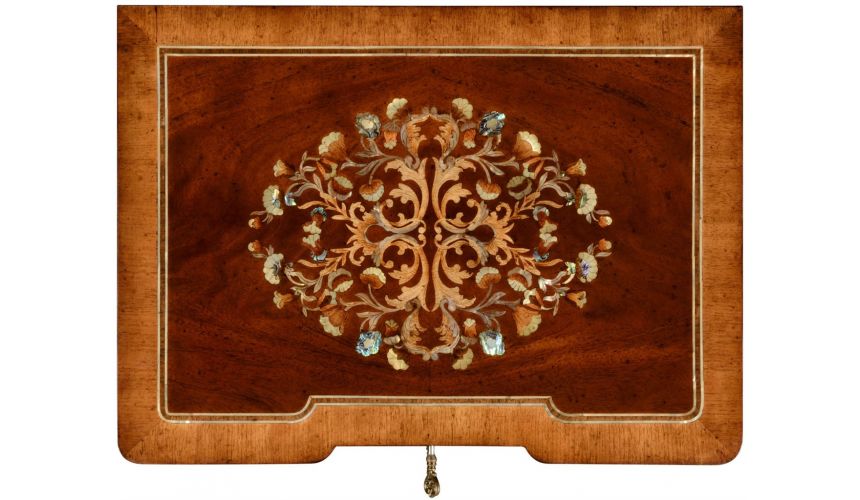 LUXURY BEDROOM FURNITURE Mahogany Jewelry Chest and Vanity