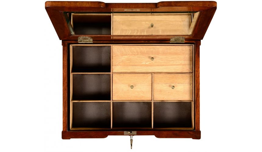 LUXURY BEDROOM FURNITURE Mahogany Jewelry Chest and Vanity