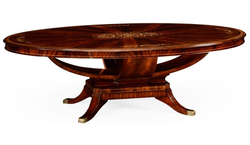 Dining Tables Decorative dining table with mother of pearl inlay