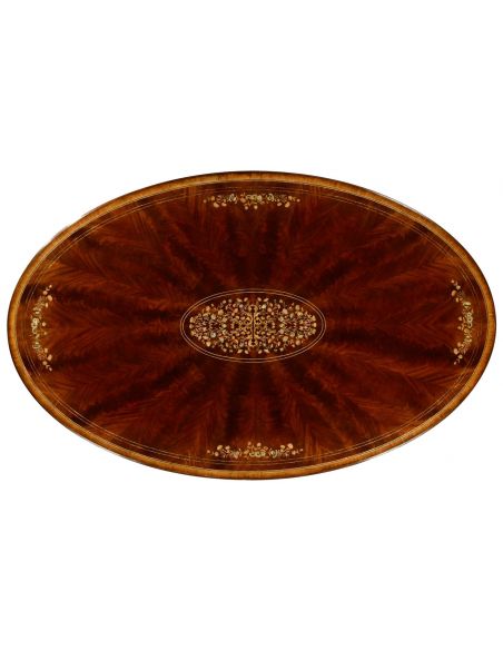 Dining Tables Decorative dining table with mother of pearl inlay