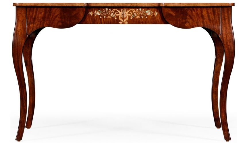 Executive Desks Elegant dressing table with mother of pearl and marquetry inlay