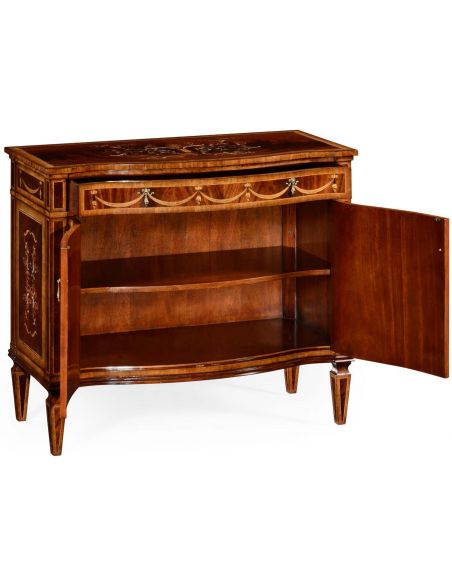 Mahogany side cabinet with beautiful inlay