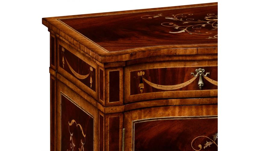 Mahogany side cabinet with beautiful inlay