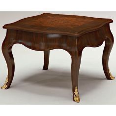 Furniture Masterpieces Square End Table W/ Curved Apron