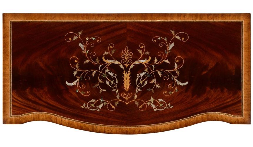Mahogany side cabinet with beautiful inlay