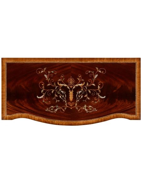 Mahogany side cabinet with beautiful inlay