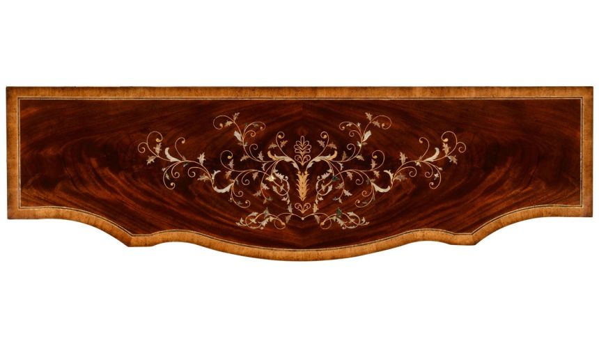 Breakfronts & China Cabinets Equisite three panel mahogany side cabinet