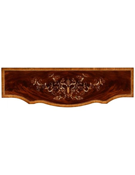 Breakfronts & China Cabinets Equisite three panel mahogany side cabinet