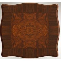 Furniture Masterpieces Square End Table W/ Curved Apron 2
