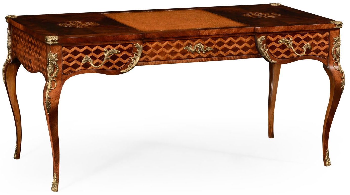 Executive Desks Mahogany desk with mother of pearl inlay