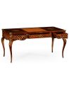 Executive Desks Mahogany desk with mother of pearl inlay