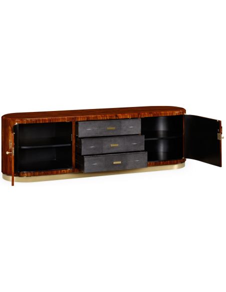 Entertainment Centers, TV Consoles, Pop Ups Santos rosewood TV entertainment unit, high sheen