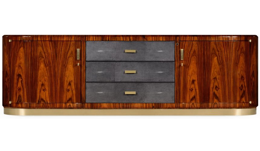 Entertainment Centers, TV Consoles, Pop Ups Santos rosewood TV entertainment unit, high sheen
