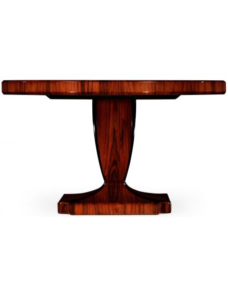 Dining Tables Santos rosewood dining table with pedestal leg with bone inlay