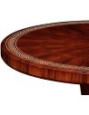 Dining Tables Santos rosewood dining table with pedestal leg with bone inlay