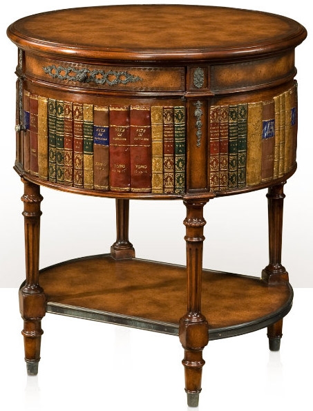 Round & Oval Side Tables Louis XVI library