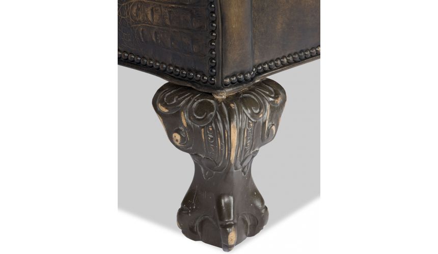 Home Bar Furniture Old English Leather Chair