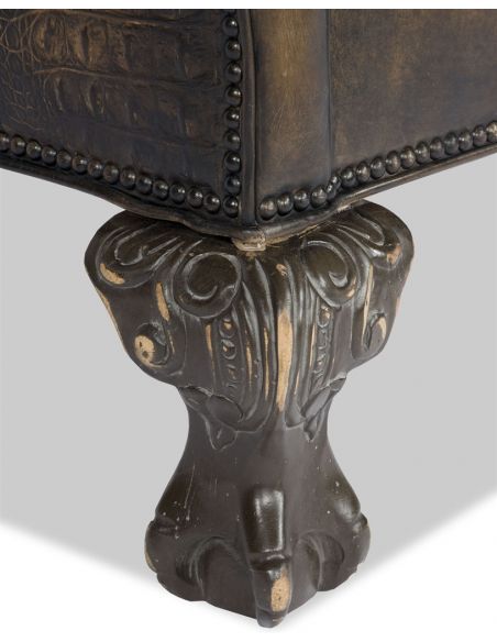 Home Bar Furniture Old English Leather Chair