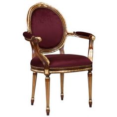 Dining Chairs 61-132 Solid walnut wood Dining Arm Chair