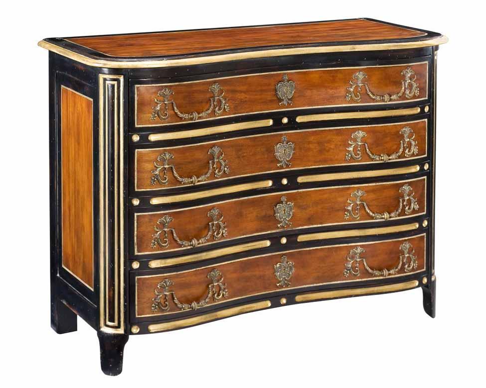 Chest Of Four Drawers solid walnut Commode