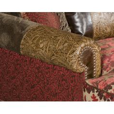 Luxury Leather & Upholstered Furniture double chair chaise 2