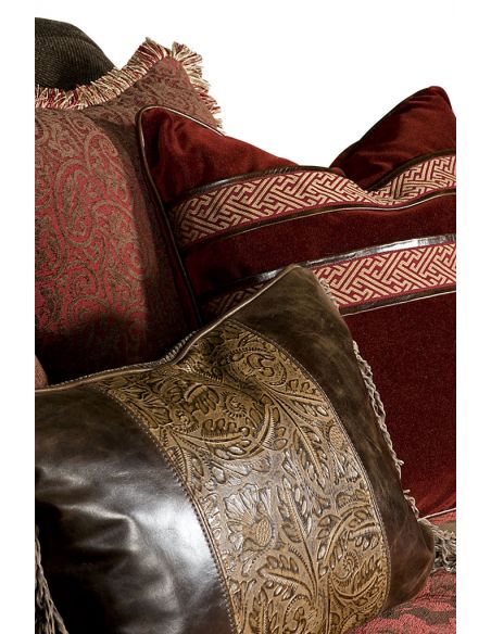 Luxury Leather & Upholstered Furniture double chair chaise
