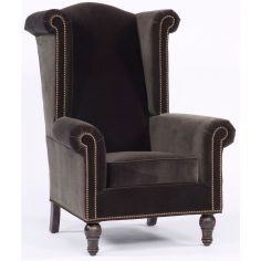 Luxury Leather & Upholstered Furniture High Back Upholstered Chair