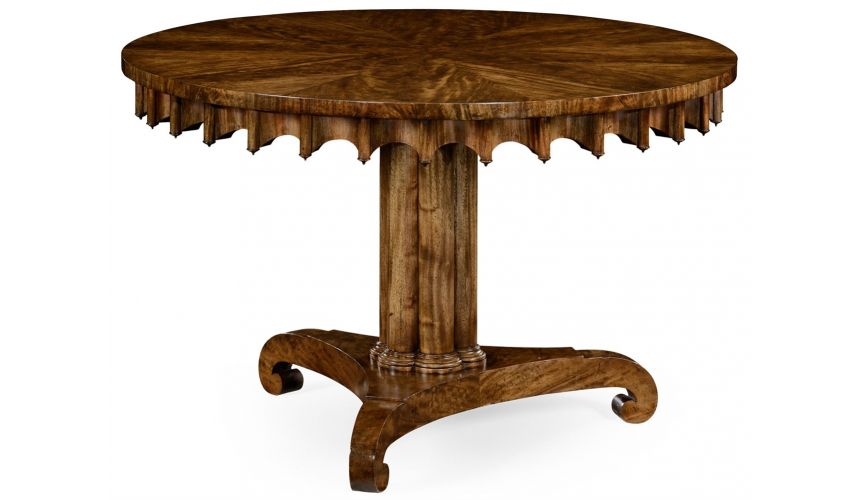 Dining Tables Stylish Mahogany round dining or foyer center table