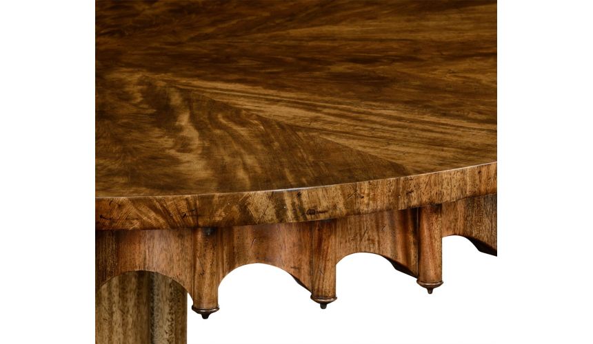 Dining Tables Stylish Mahogany round dining or foyer center table
