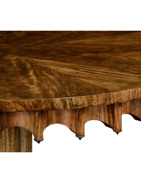 Dining Tables Stylish Mahogany round dining or foyer center table