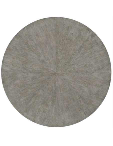 Dining Tables Stylish round dining or foyer center table. gray driftwood color oak