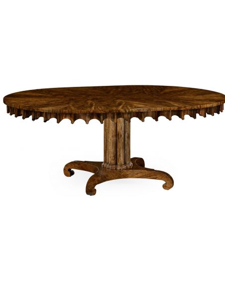 Dining Tables Round to oval dining table, Mahogany