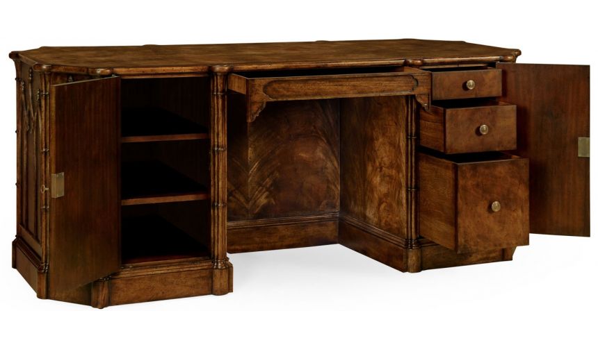 Executive Desks Gothic arch paneled desk