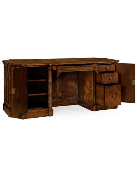 Executive Desks Gothic arch paneled desk