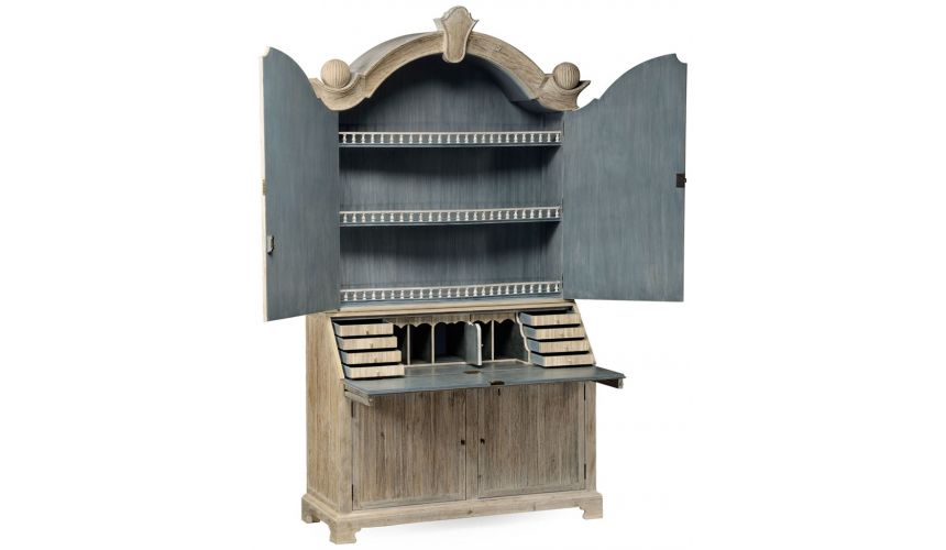 Breakfronts & China Cabinets Ornate Wooden cabinet