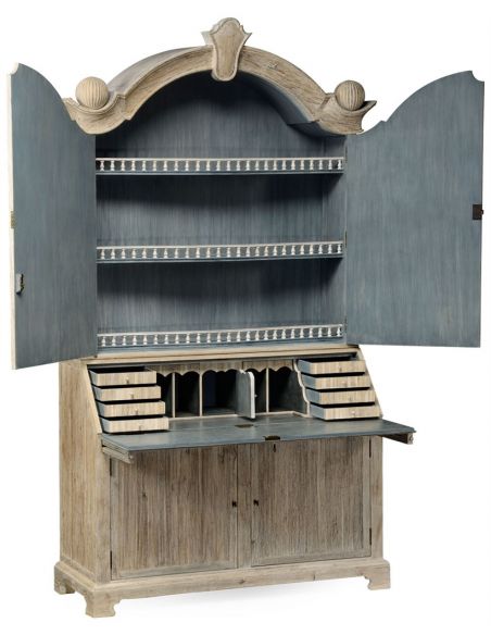 Breakfronts & China Cabinets Ornate Wooden cabinet