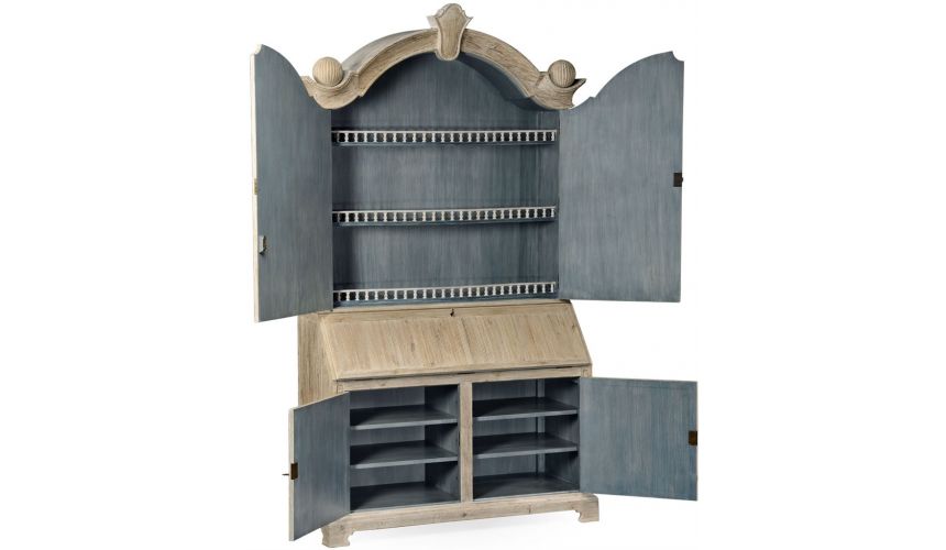 Breakfronts & China Cabinets Ornate Wooden cabinet