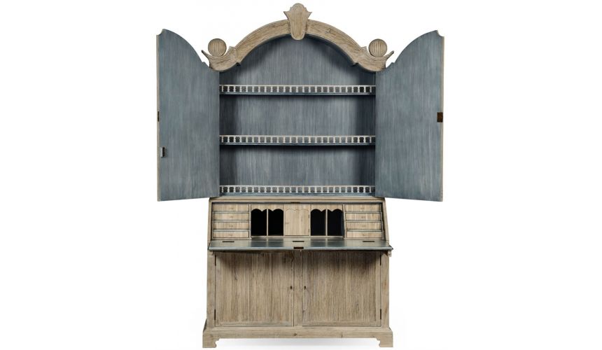 Breakfronts & China Cabinets Ornate Wooden cabinet