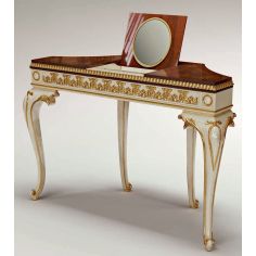 Furniture Masterpieces Dual Tone Accented Toilette with Mirror
