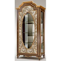 Furniture Masterpieces Mirror Paneled Display Cabinet