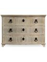 LUXURY BEDROOM FURNITURE 18th Century English white washed commode