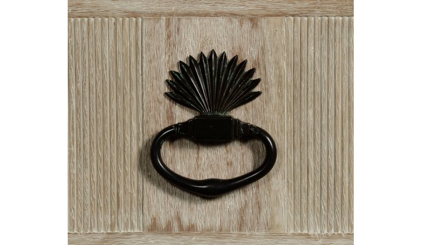 LUXURY BEDROOM FURNITURE 18th Century English white washed commode