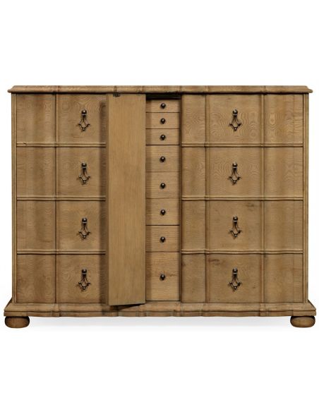 Breakfronts & China Cabinets Distressed 16 drawer dresser