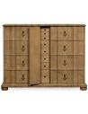 Breakfronts & China Cabinets Distressed 16 drawer dresser